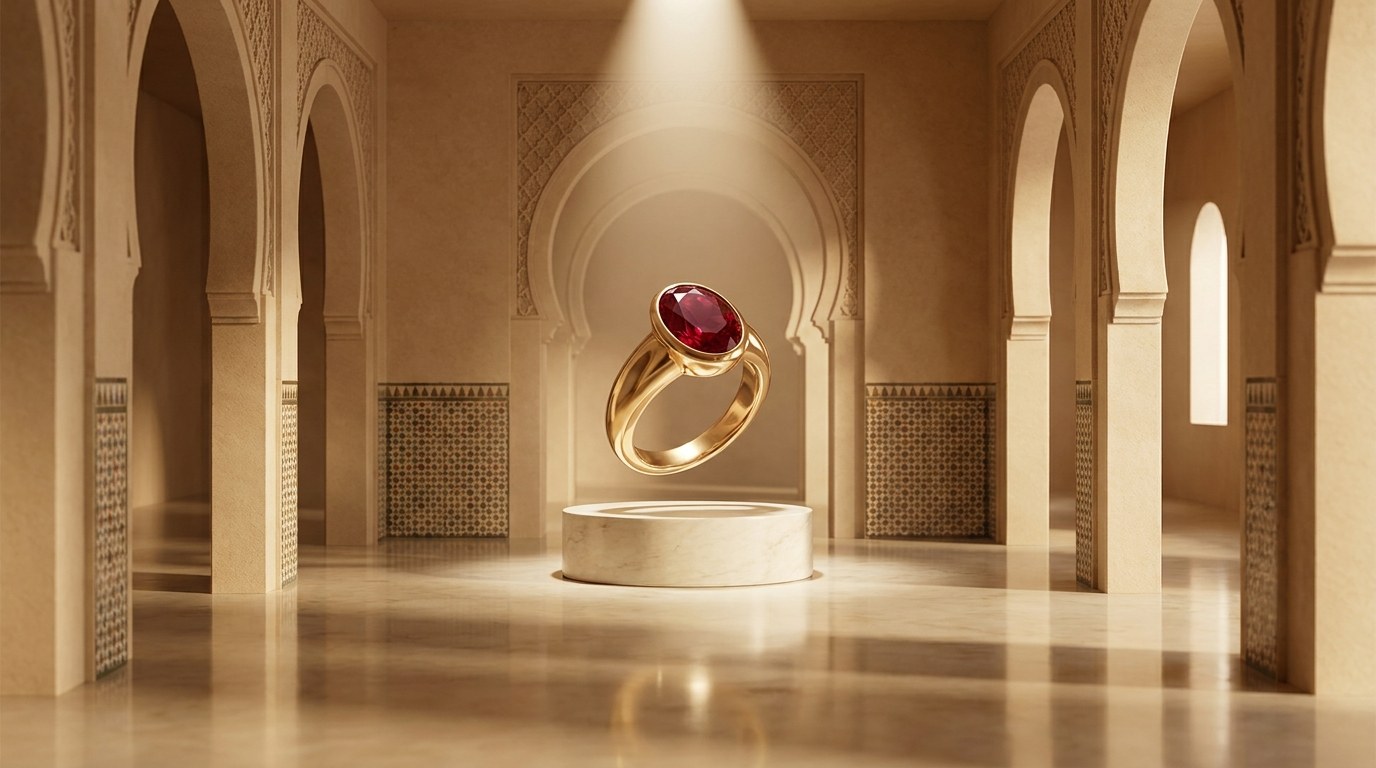 Anillo de rubí